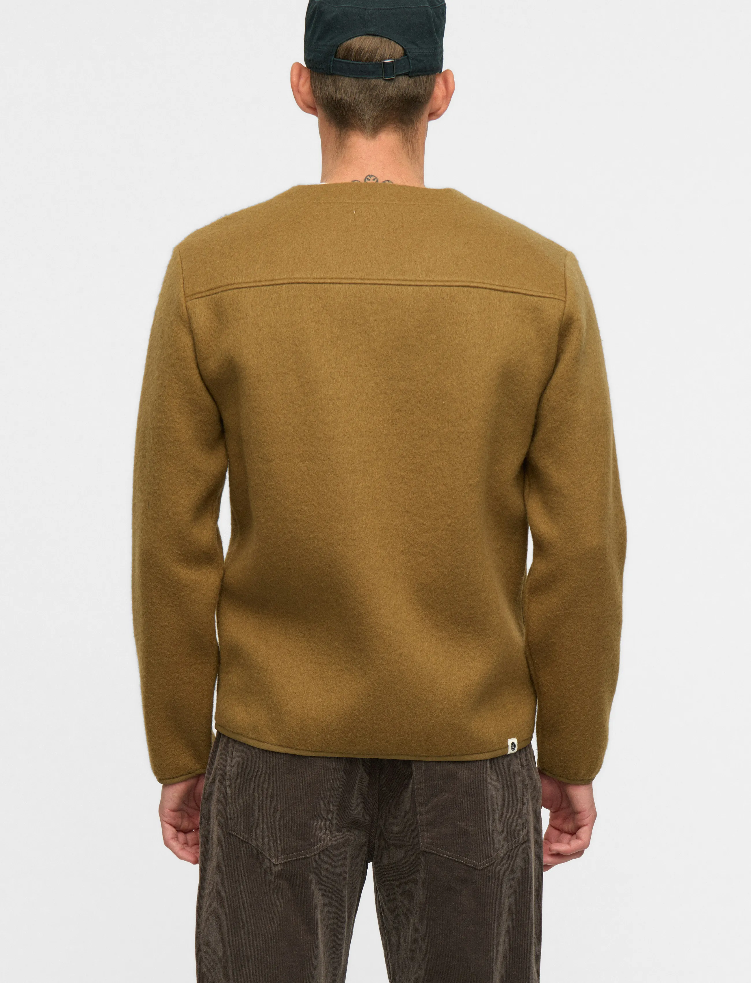 Anerkjendt - AKSIGURD BOILED WOOL OVERSHIRT - Überhemden - ermine - 5