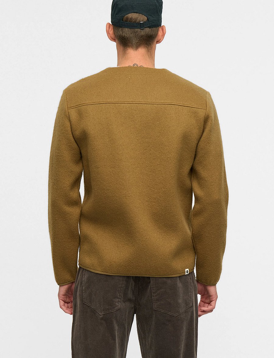 Anerkjendt - AKSIGURD BOILED WOOL OVERSHIRT - Überhemden - ermine - 5