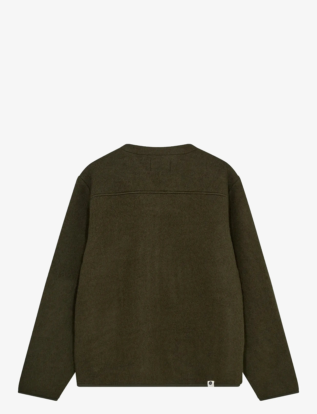 Anerkjendt - AKSIGURD BOILED WOOL OVERSHIRT - herbstliche kleidung - forest night - 1