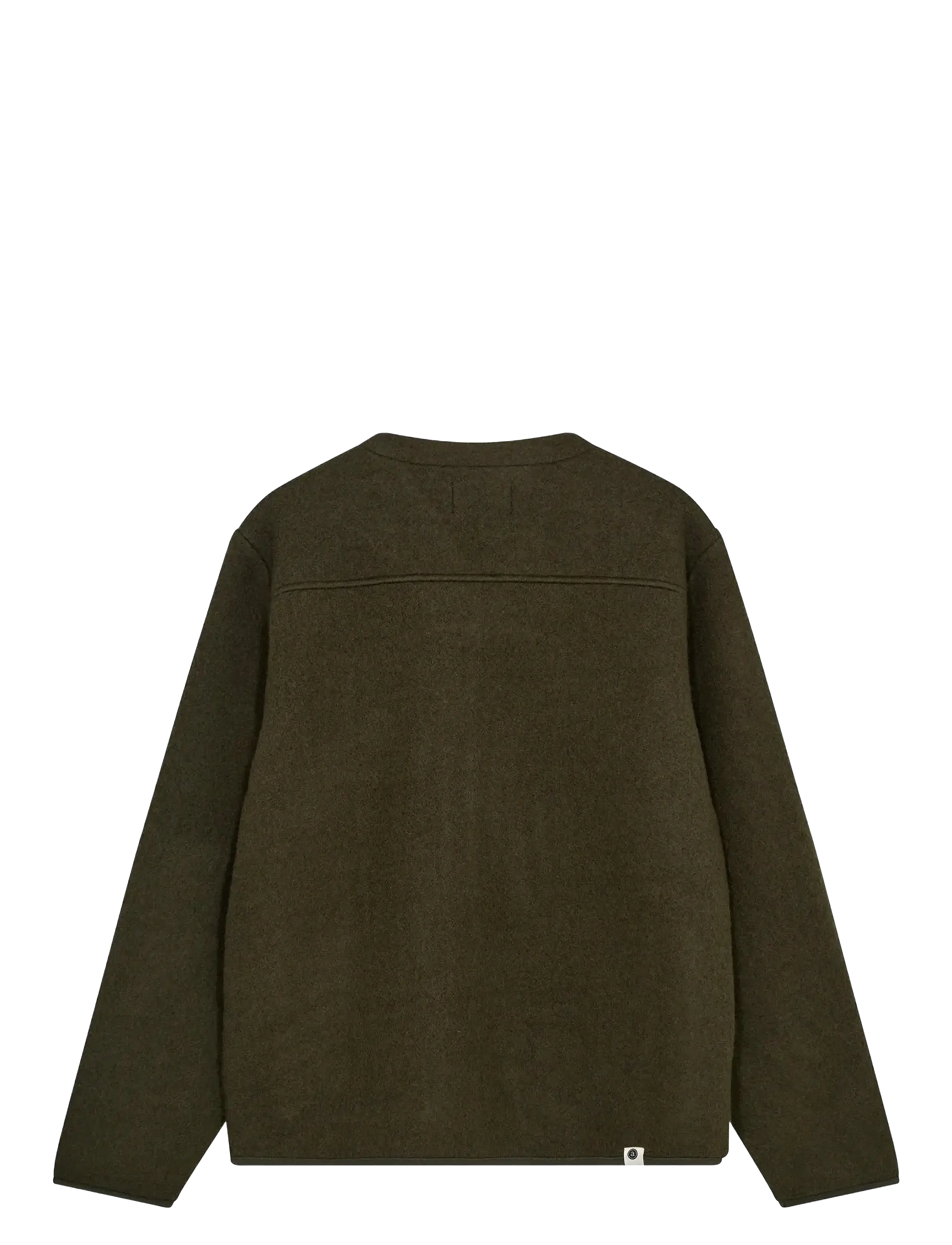 Anerkjendt - AKSIGURD BOILED WOOL OVERSHIRT - cardigans - forest night - 2