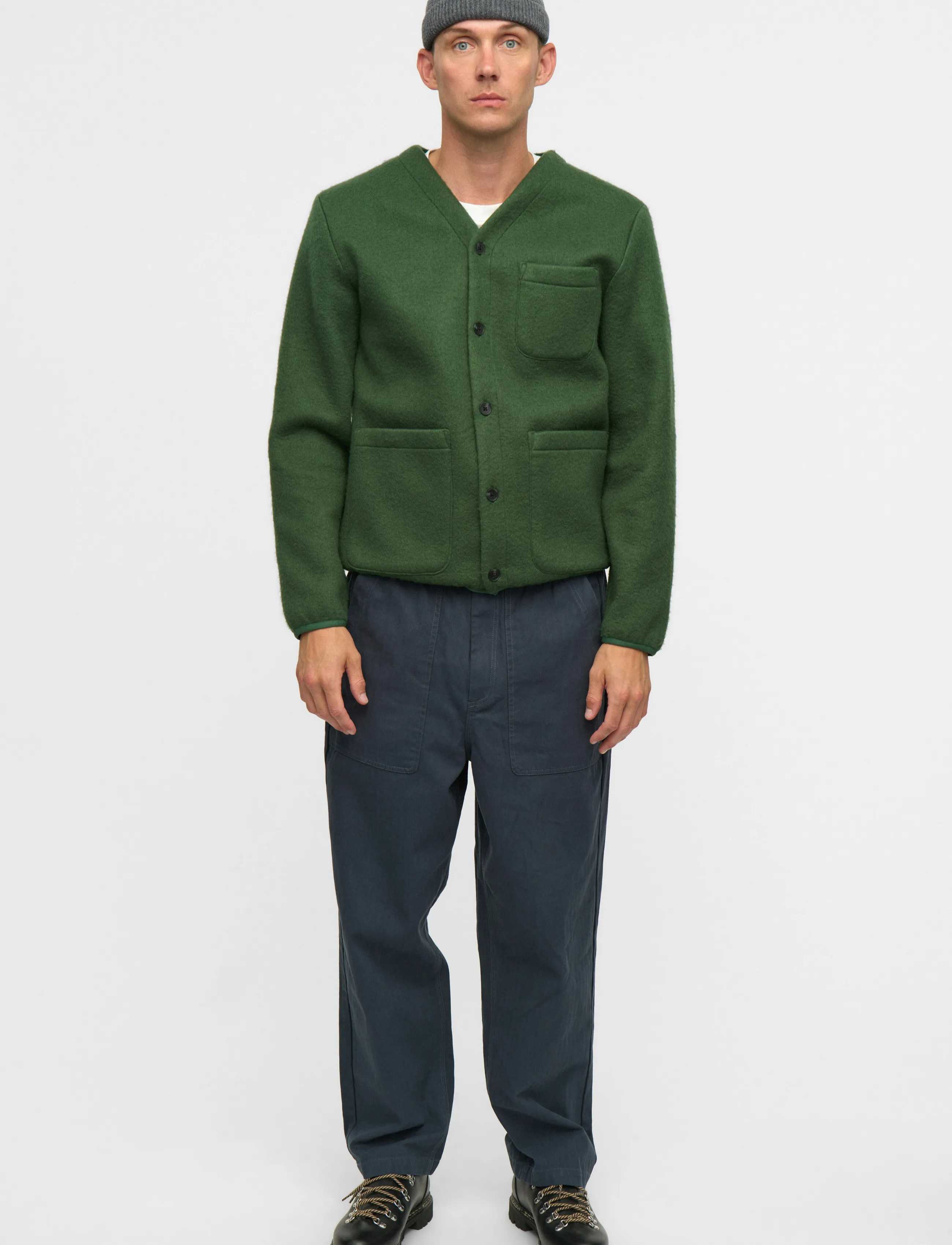 Aksigurd Boiled Wool Overshirt