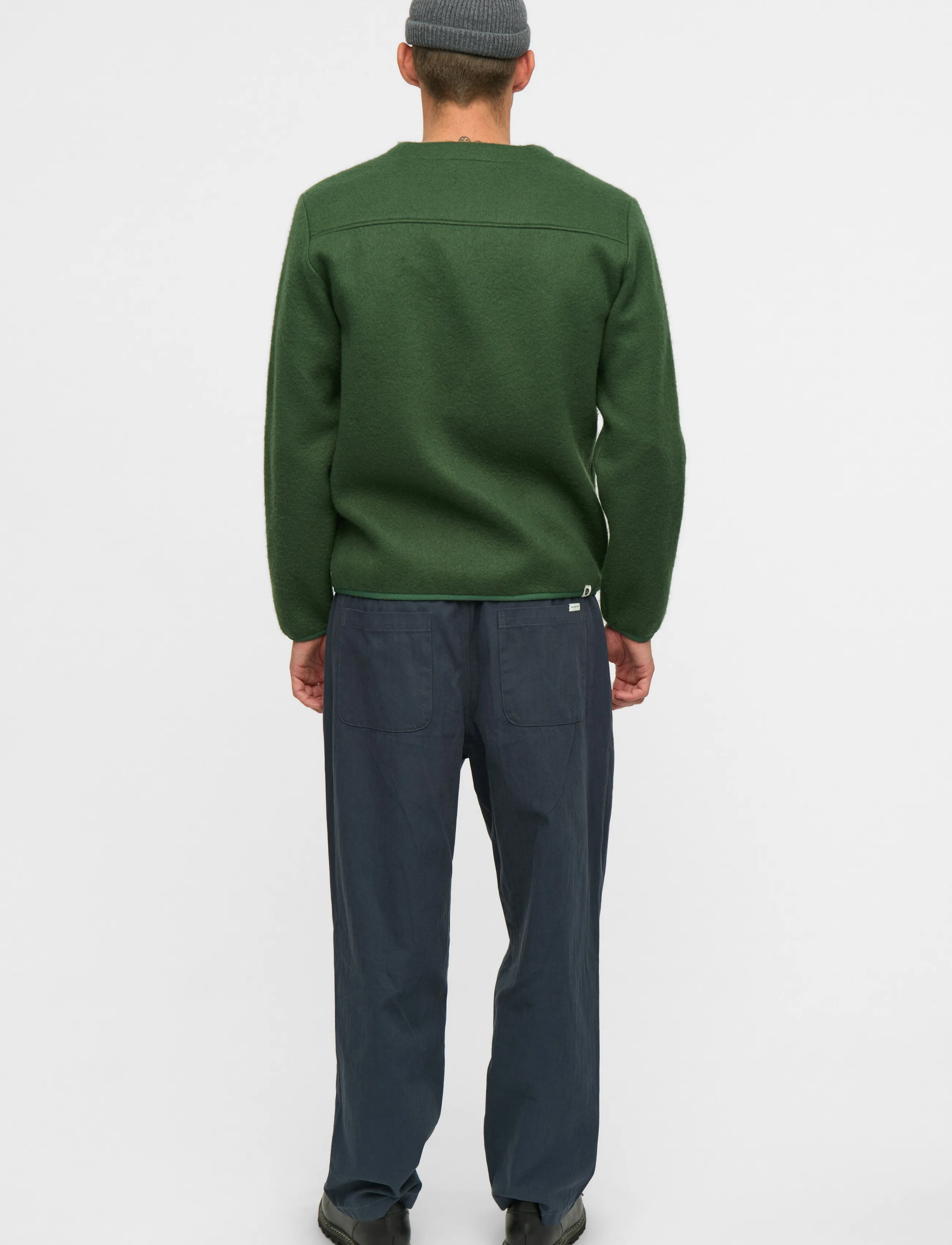 Anerkjendt Aksigurd Boiled Wool Overshirt overshirts herr – bild 5