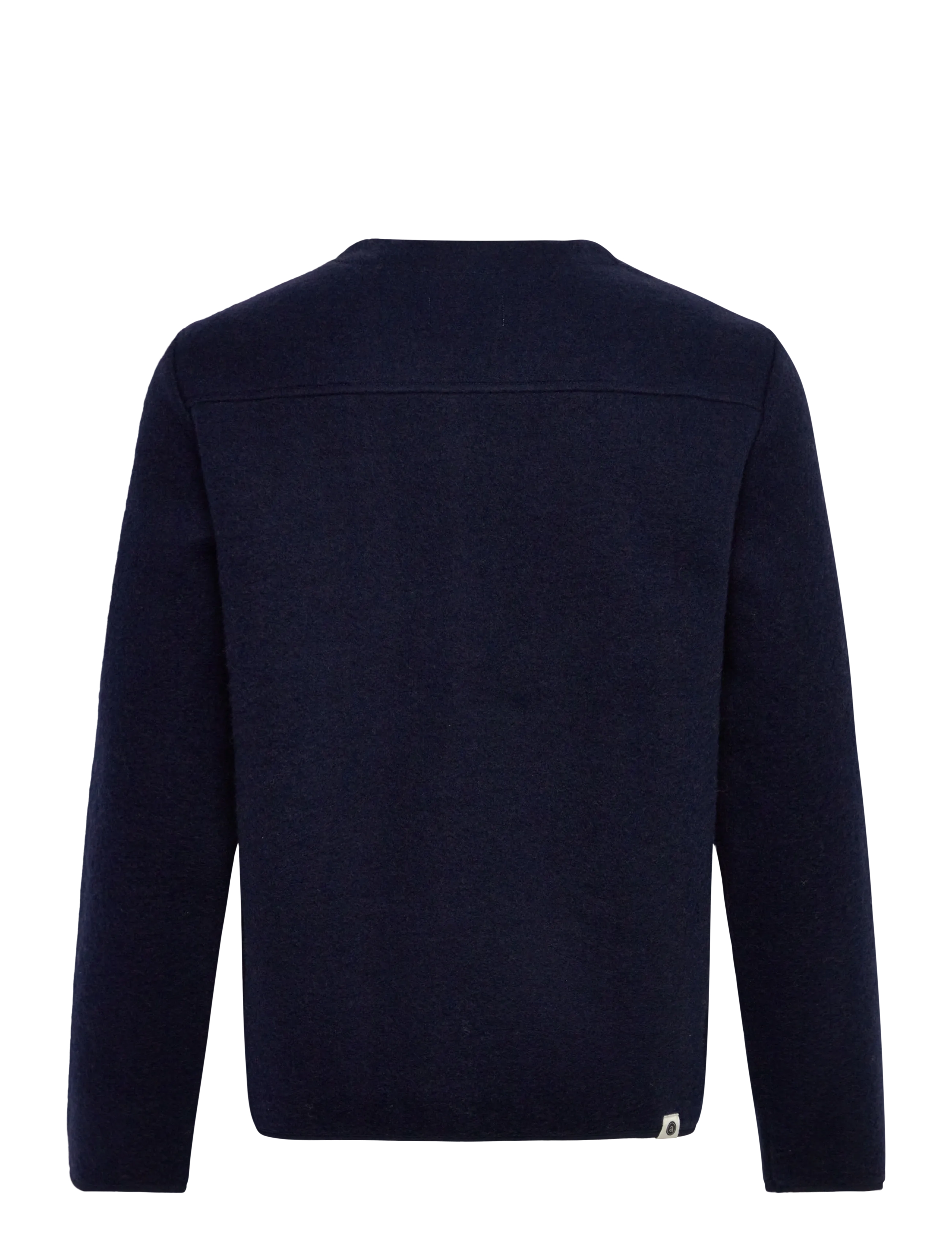 Anerkjendt - AKSIGURD BOILED WOOL OVERSHIRT - cardigans - sky captain - 1