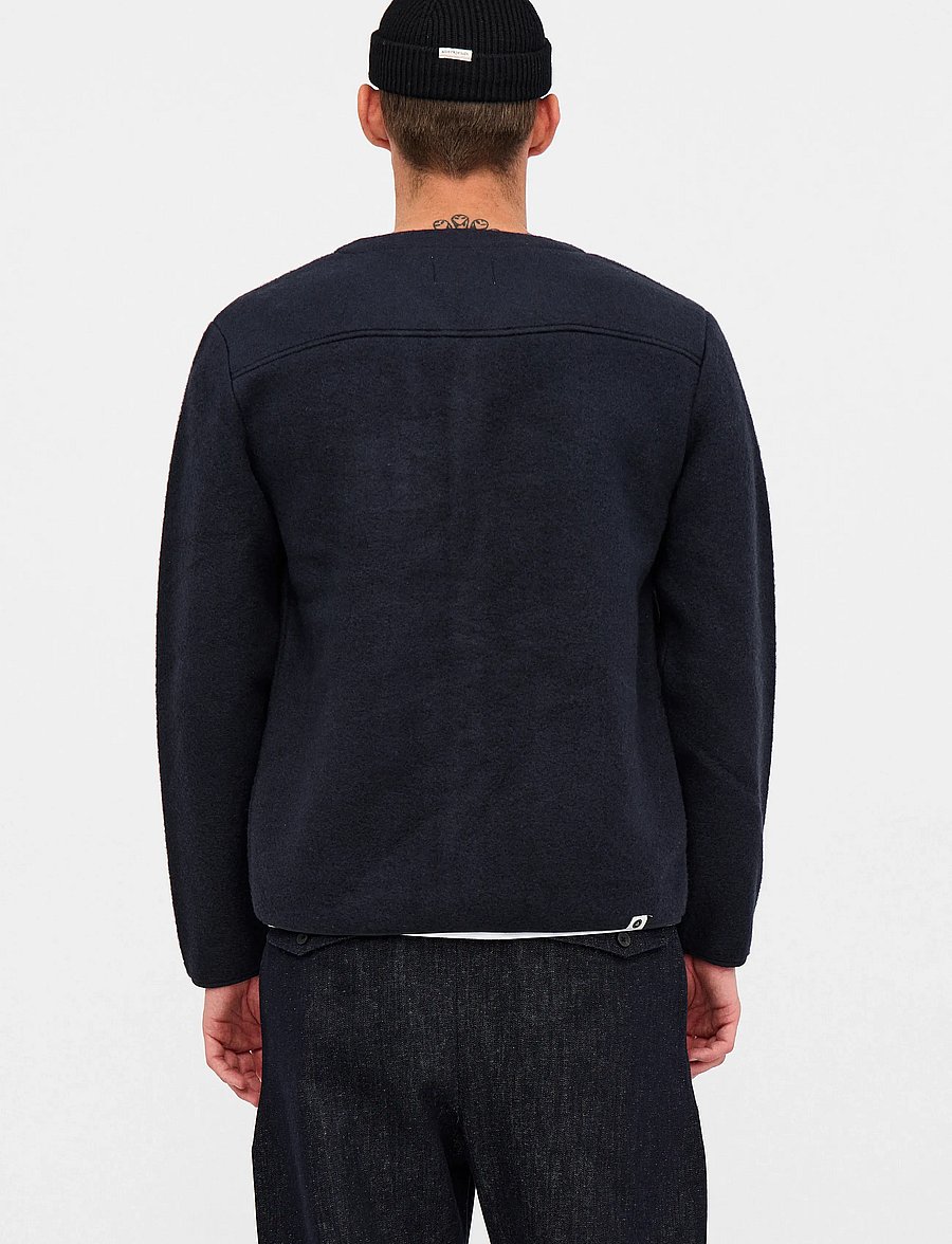 Anerkjendt - AKSIGURD BOILED WOOL OVERSHIRT - Überhemden - sky captain - 3