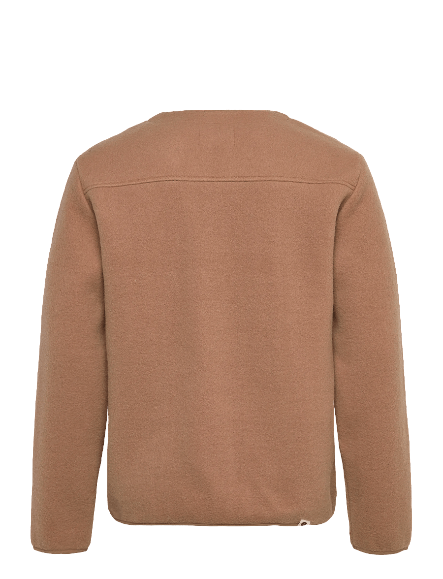 Anerkjendt - AKSIGURD BOILED WOOL OVERSHIRT - koftor - tiger´s eye - 1