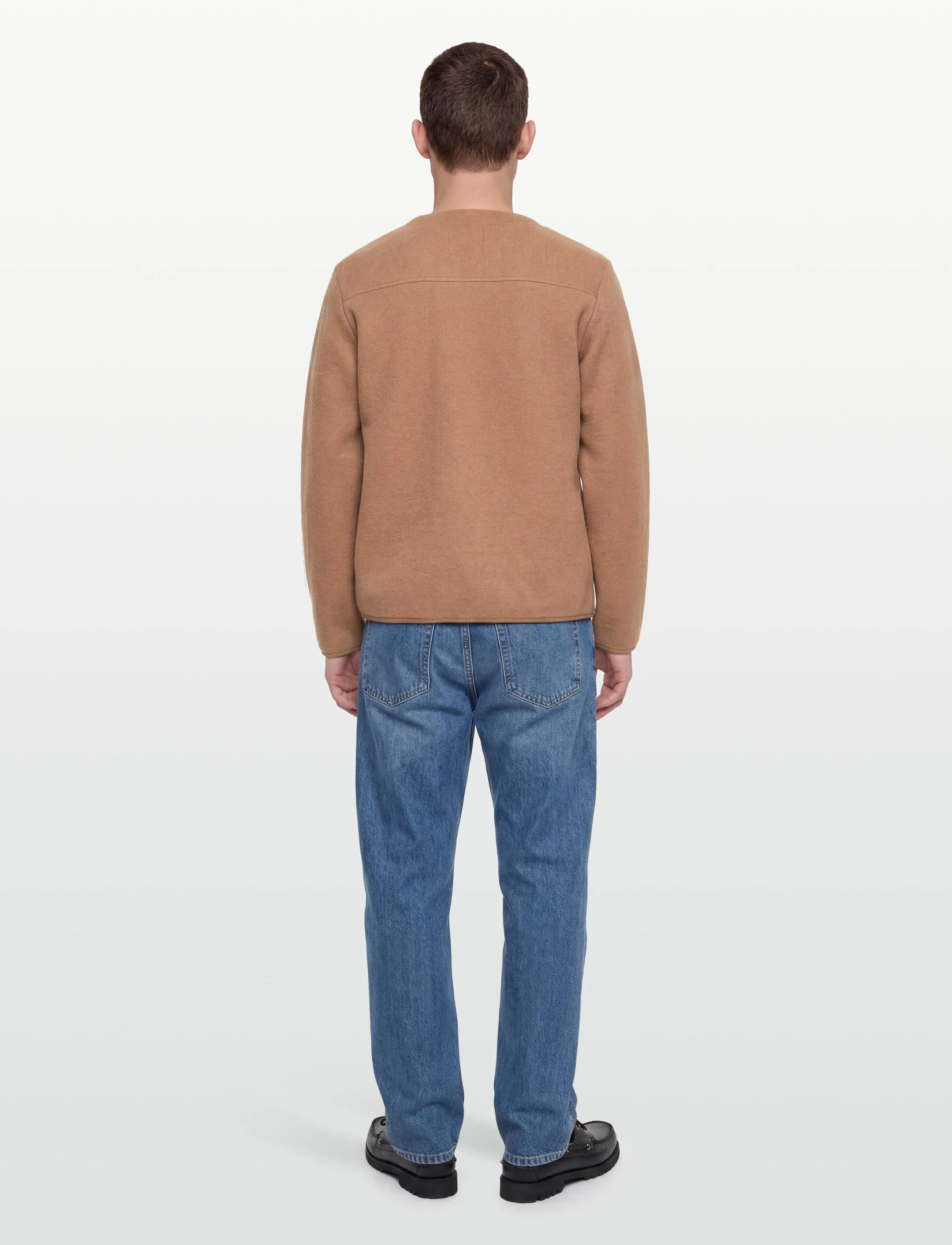 Anerkjendt - AKSIGURD BOILED WOOL OVERSHIRT - skjortejakker - tiger´s eye - 4