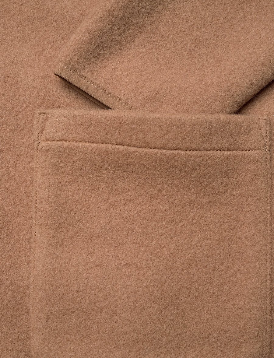 Anerkjendt - AKSIGURD BOILED WOOL OVERSHIRT - koftor - tiger´s eye - 3