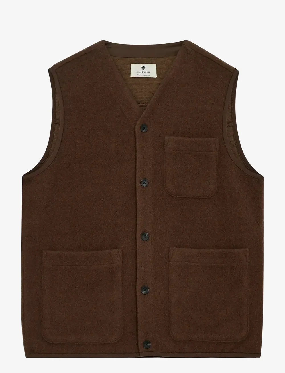 Anerkjendt - AKRAMSUS BOILED WOOL - veste - carafe - 0