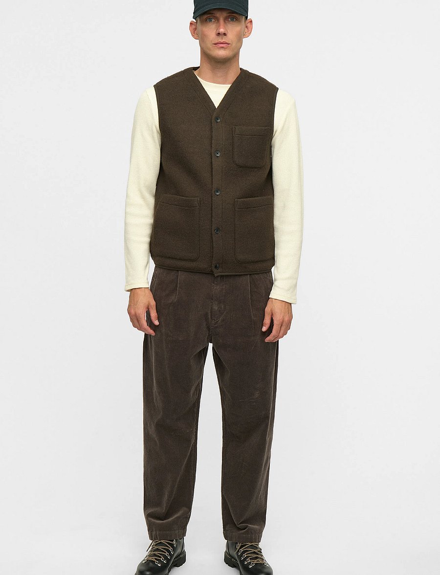 Anerkjendt - AKRAMSUS BOILED WOOL - vests - delicioso - 0