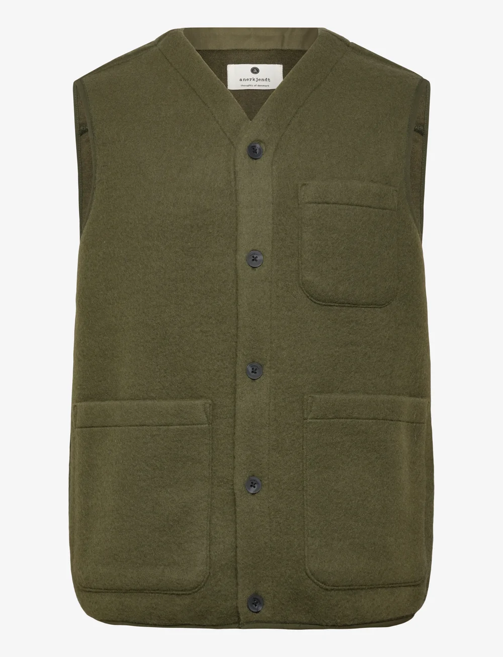 Anerkjendt - AKRAMSUS BOILED WOOL - veste - forest night - 0