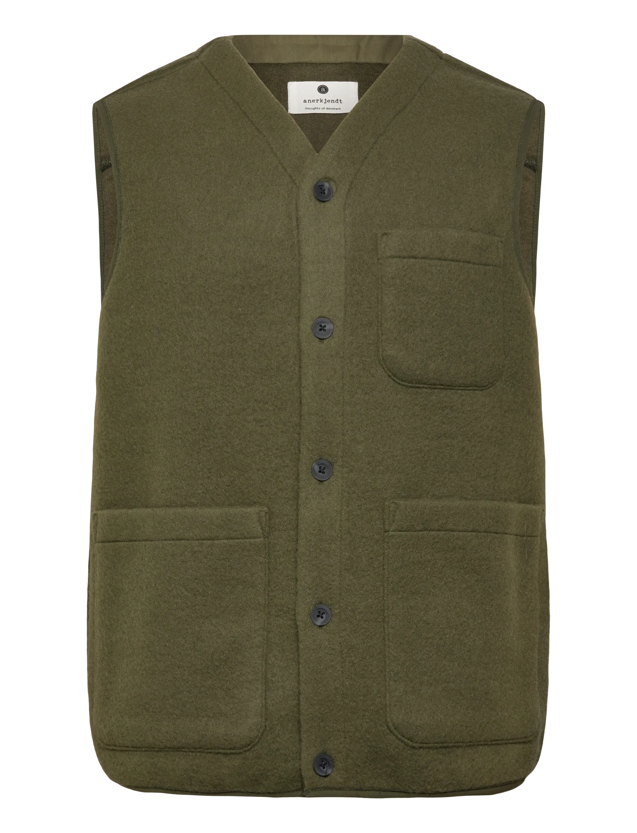 Anerkjendt AKRAMSUS BOILED WOOL - Jacken & Mäntel - FOREST NIGHT / khaki/green