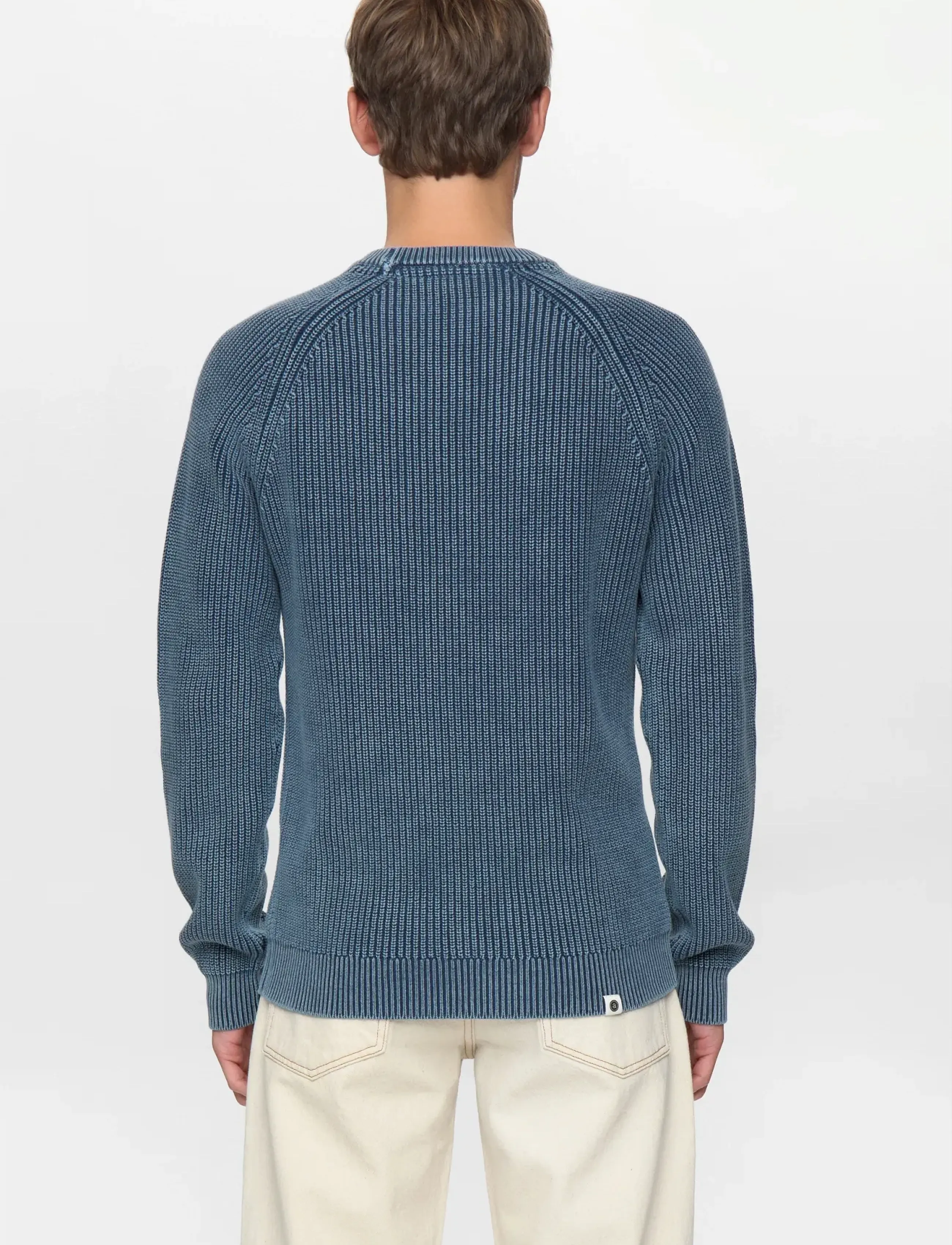 Anerkjendt - AKSUNE PATENT KNIT - rundhalsad - light blue - 3