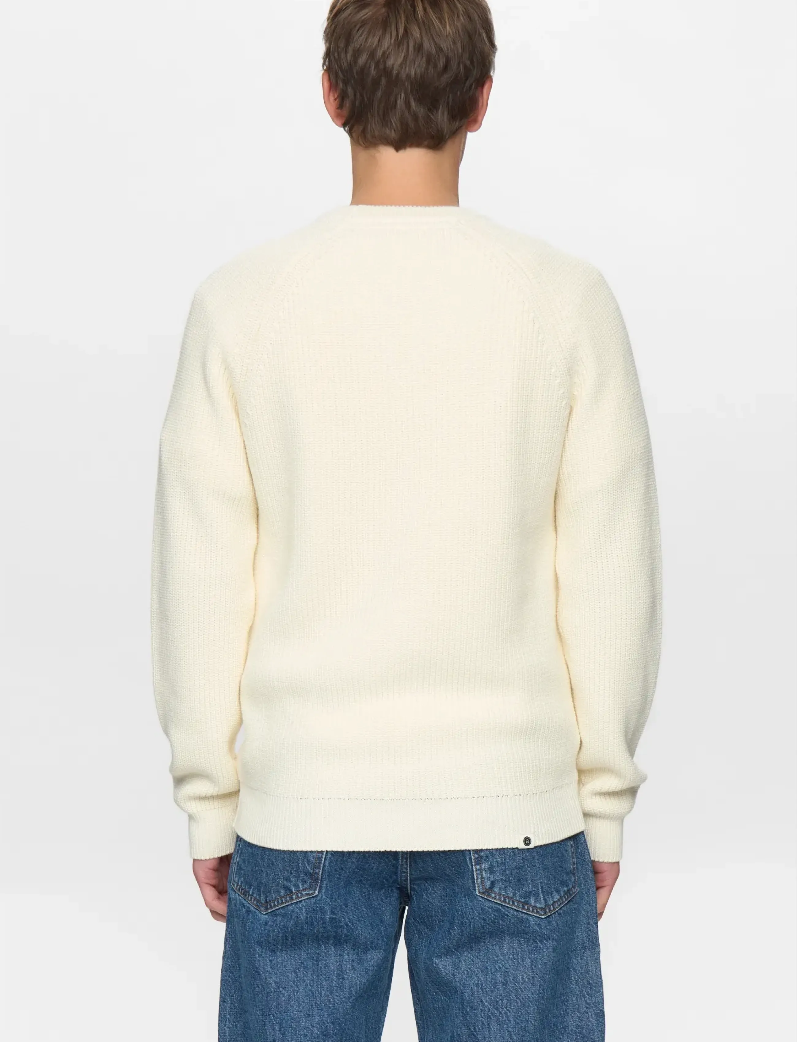 Anerkjendt - AKSUNE PATENT KNIT - rundhalsad - tofu - 4