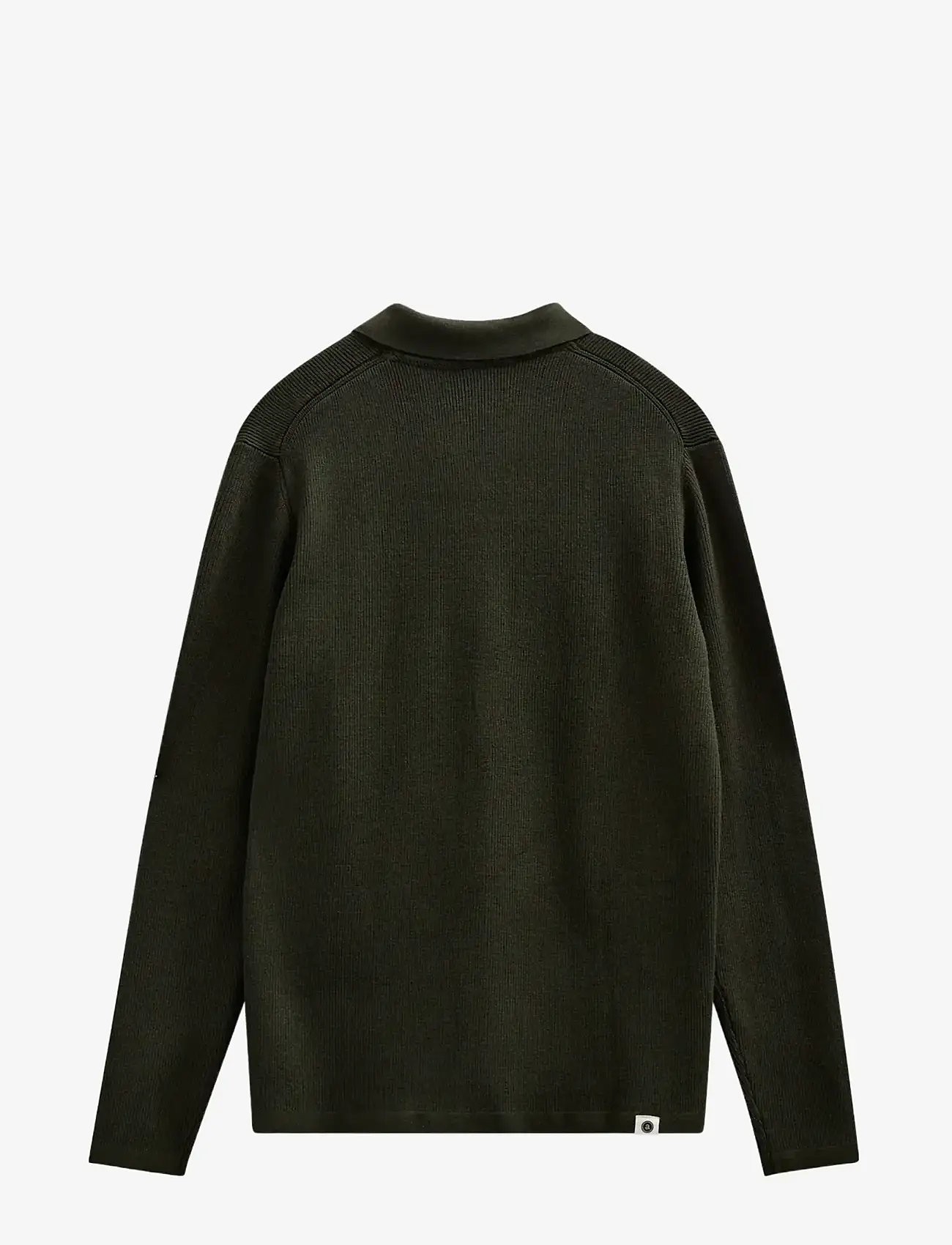 Anerkjendt - AKSVEND NEEDLE RIB KNIT CARDIGAN - knitted polos - forest night - 1