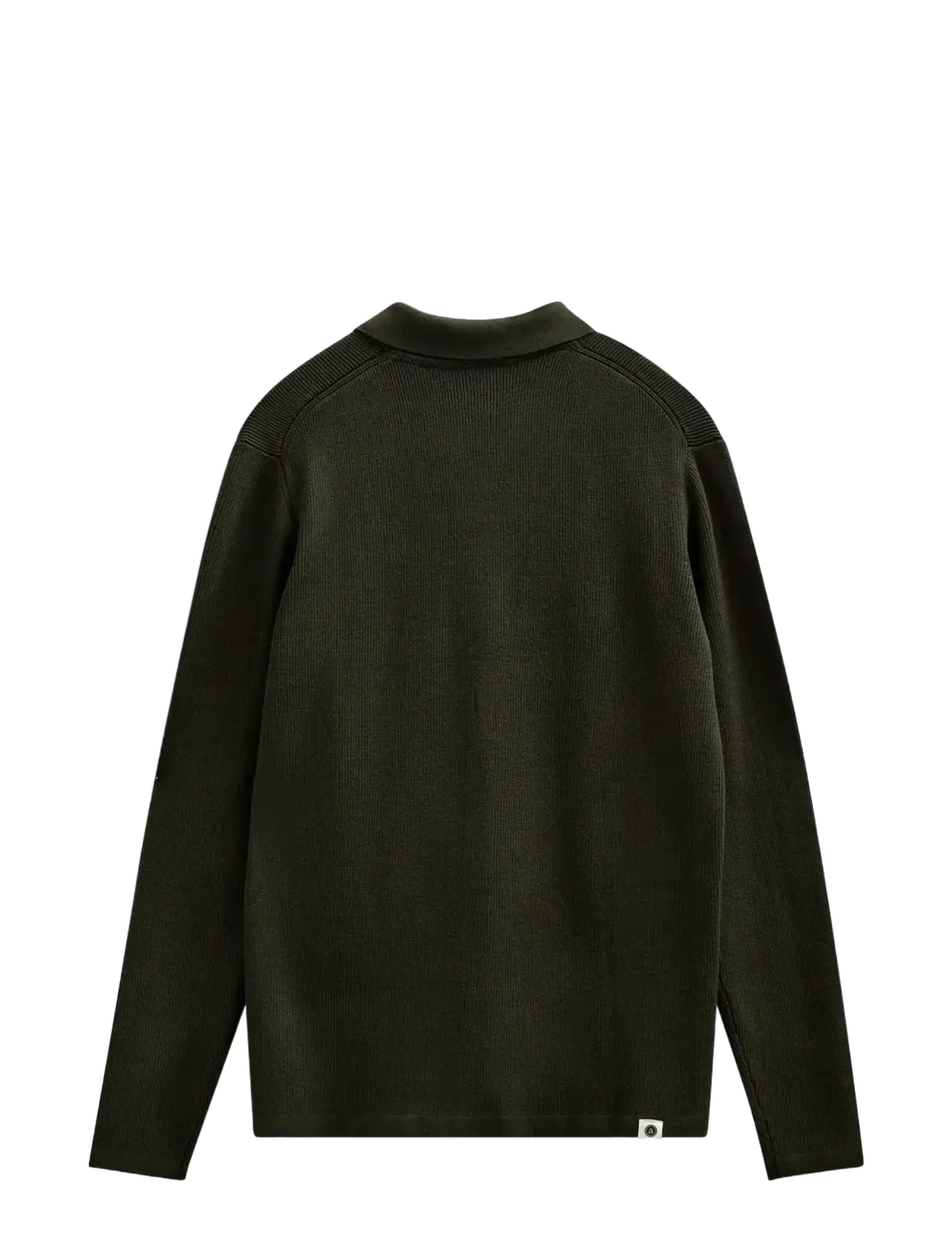 Anerkjendt - AKSVEND NEEDLE RIB KNIT CARDIGAN - poloer i strik med lange ærmer - forest night - 1