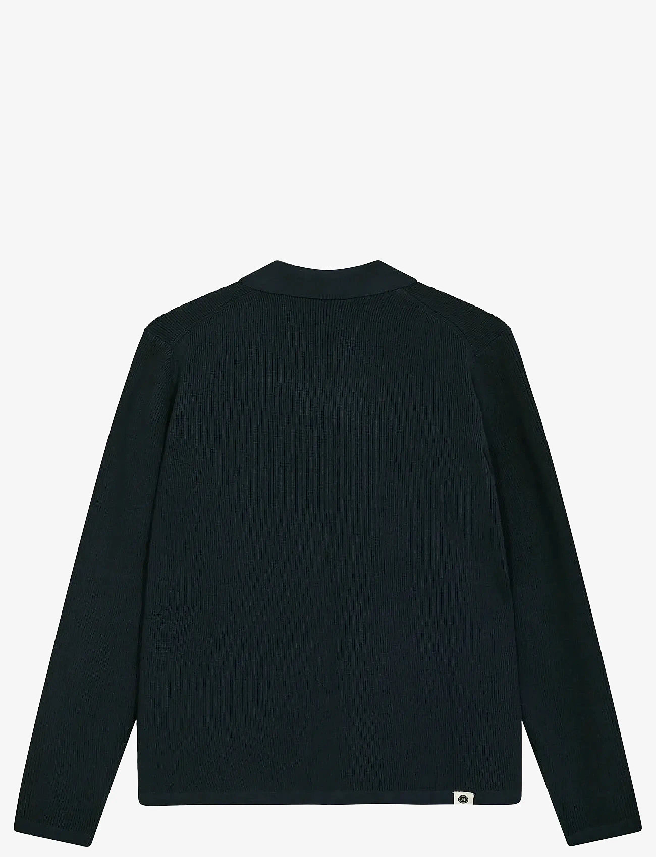 Anerkjendt - AKSVEND NEEDLE RIB KNIT CARDIGAN - gestrickte polohemden - sky captain - 1