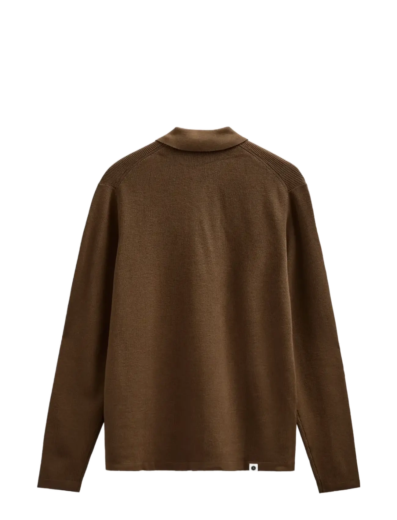 Anerkjendt - AKSVEND NEEDLE RIB KNIT CARDIGAN - poloer i strik med lange ærmer - teak - 2