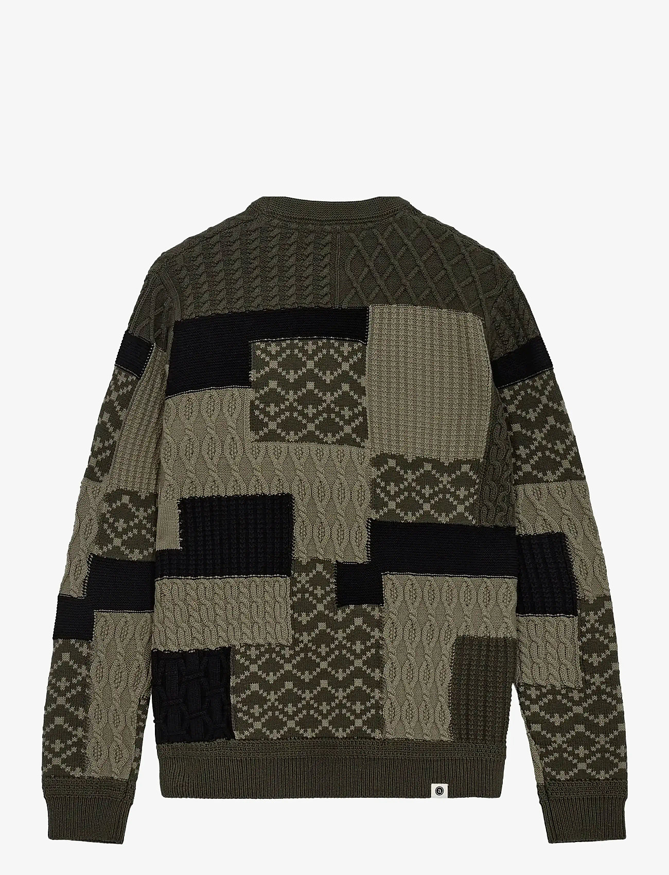 Anerkjendt - AKSUNE PATCHWORK KNIT - herbstliche kleidung - forest night - 1