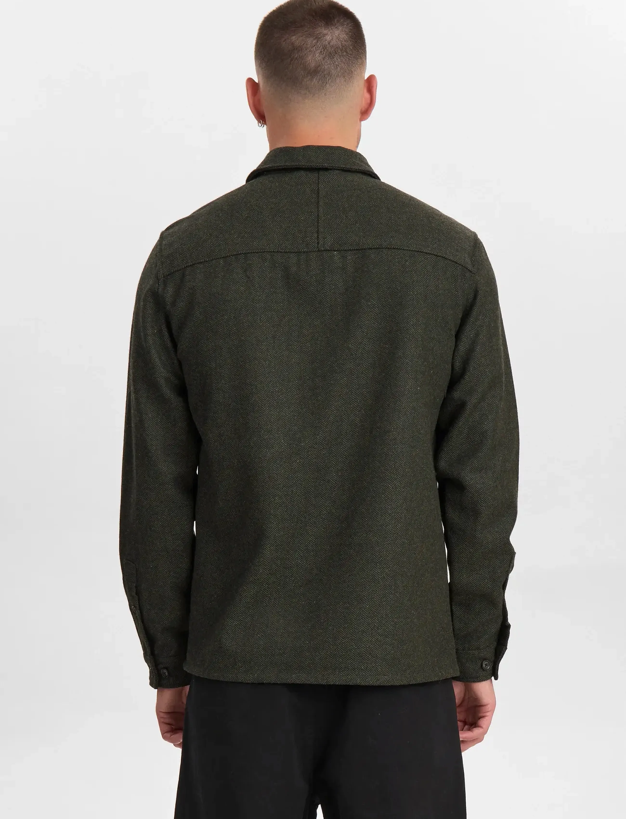 Anerkjendt - AKOSCAR WOOL OVERSHIRT - mallistot - forest night - 4