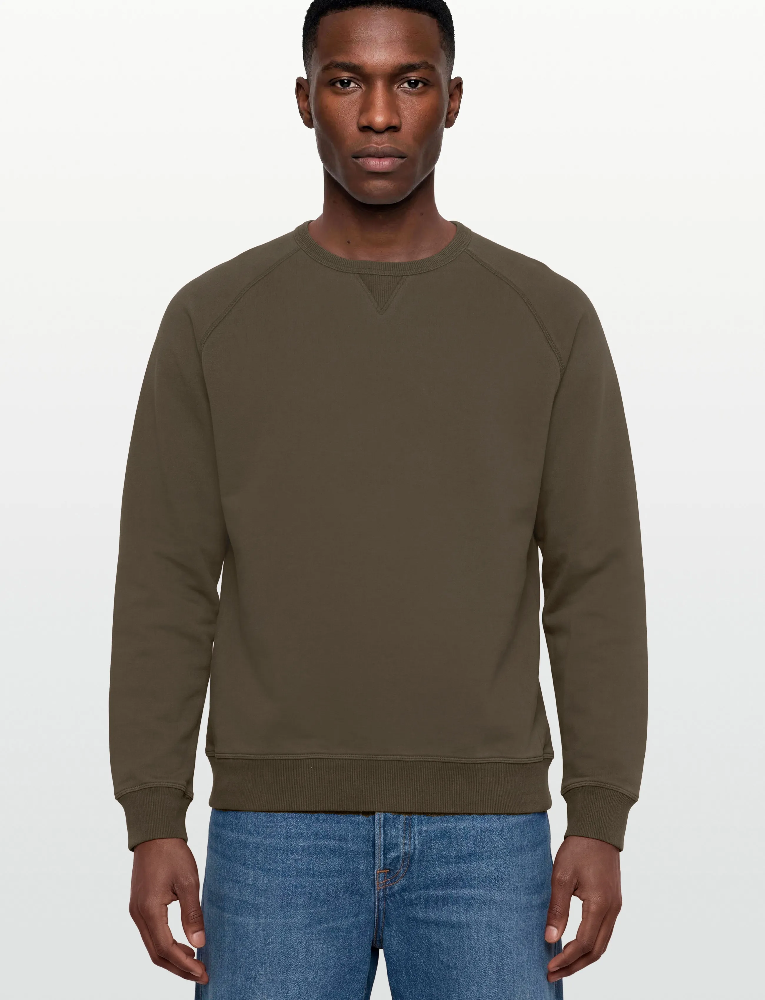 Anerkjendt - AKTONI BASIC SWEAT - dressipluusid - forest night - 3