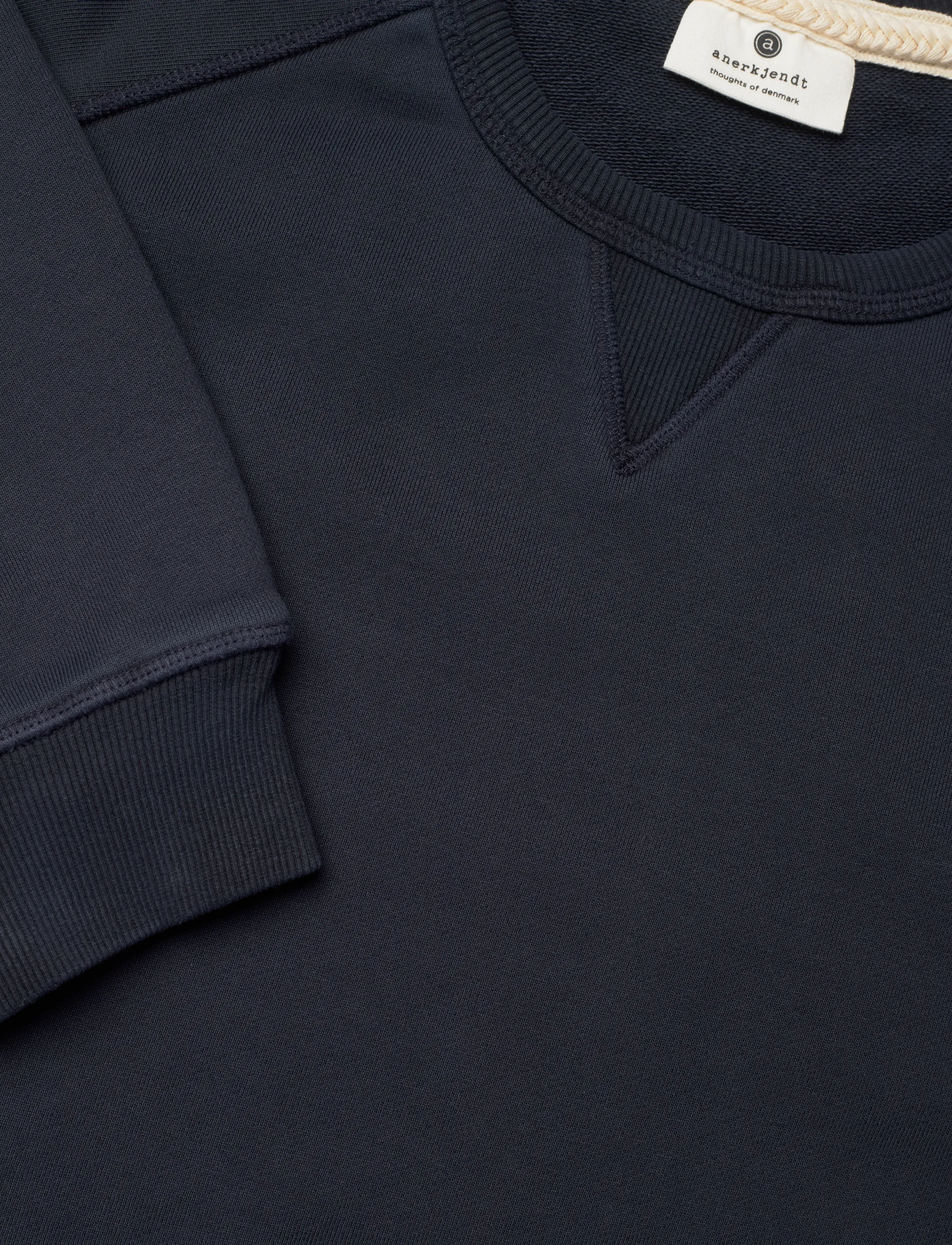 Anerkjendt - AKTONI BASIC SWEAT - kollektioner - sky captain - 2