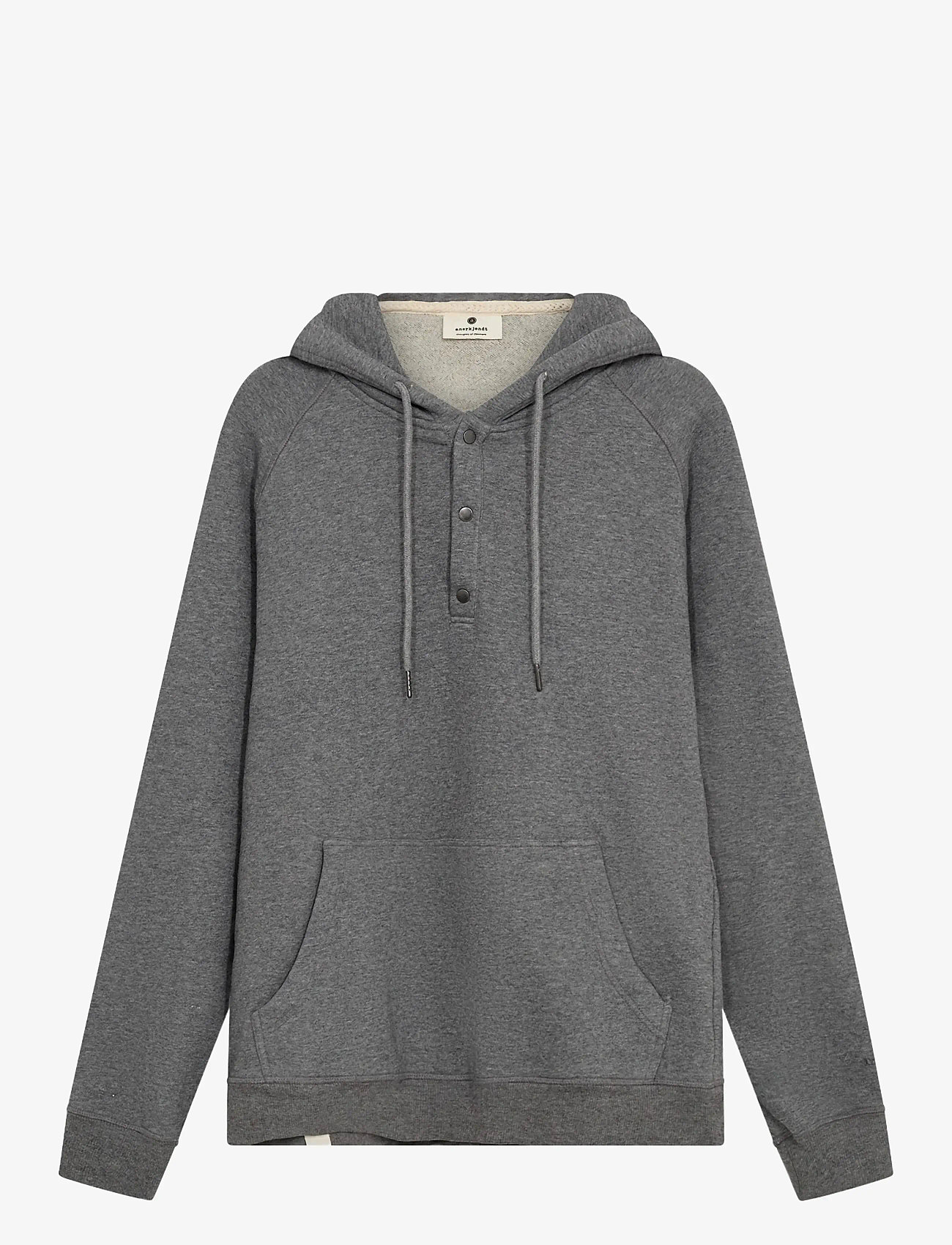 Anerkjendt - AKTONI BASIC HOODIE SWEAT - sweatshirts - medium grey mel - 0