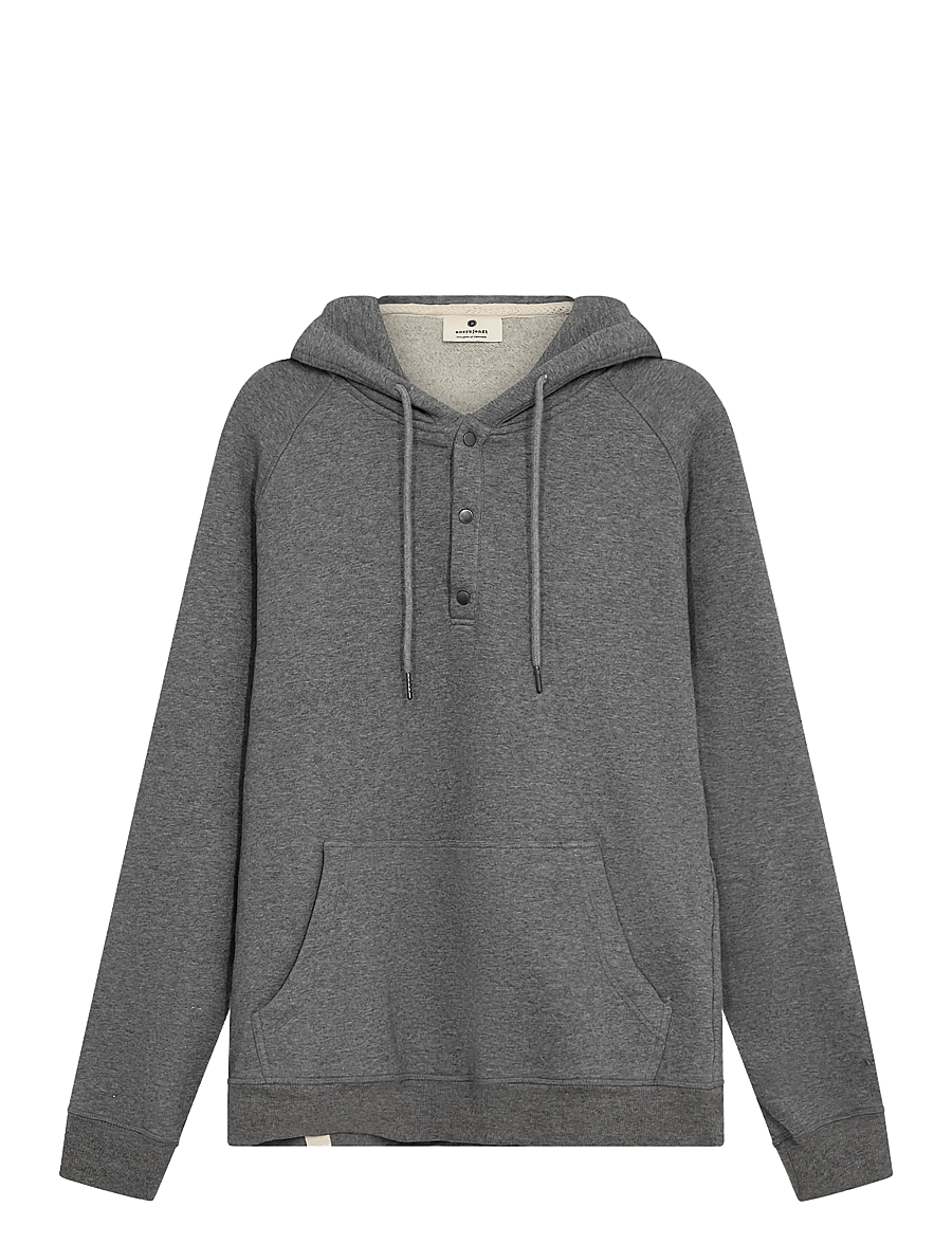 Anerkjendt - AKTONI BASIC HOODIE SWEAT - kapuzenpullover - medium grey mel - 1