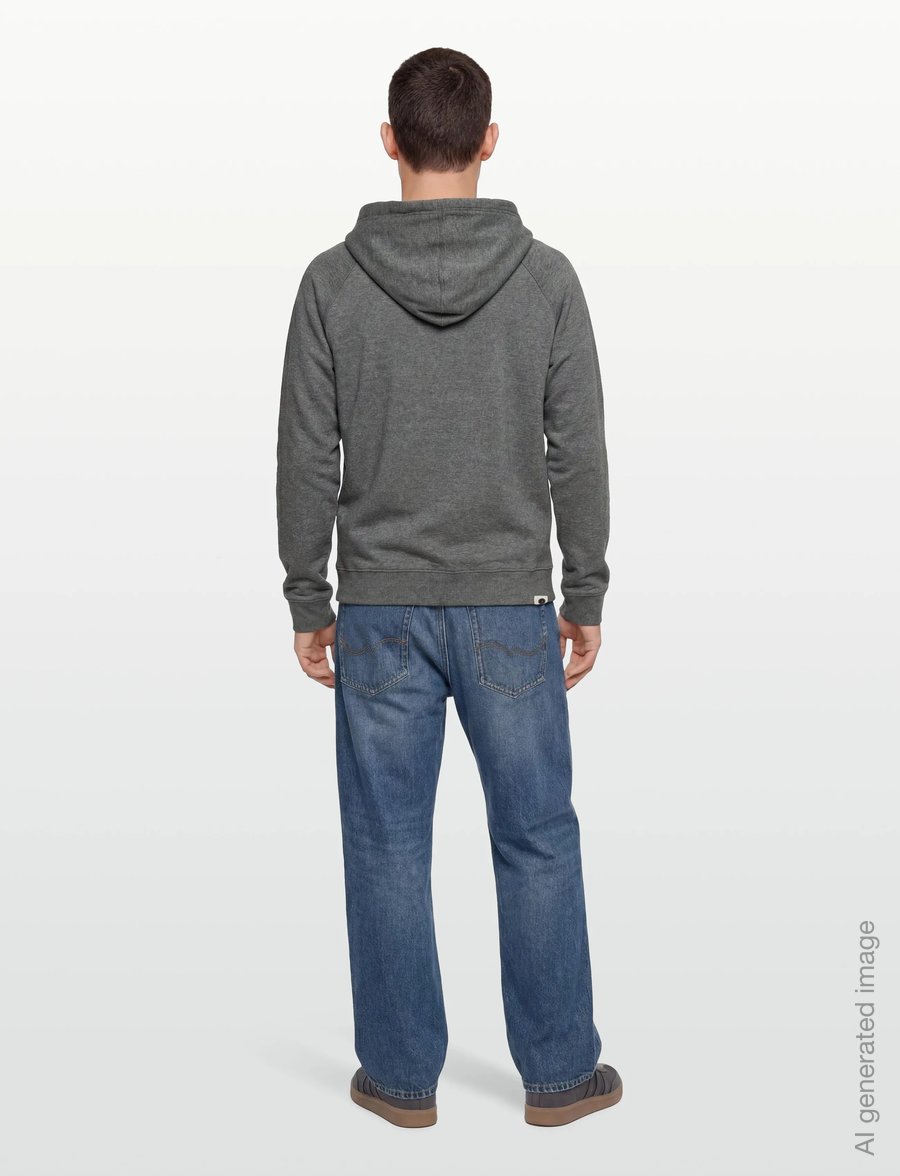Anerkjendt - AKTONI BASIC HOODIE SWEAT - kapuzenpullover - medium grey mel - 4