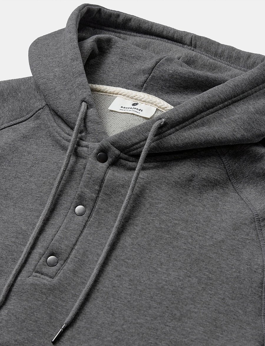 Anerkjendt - AKTONI BASIC HOODIE SWEAT - kapuzenpullover - medium grey mel - 5
