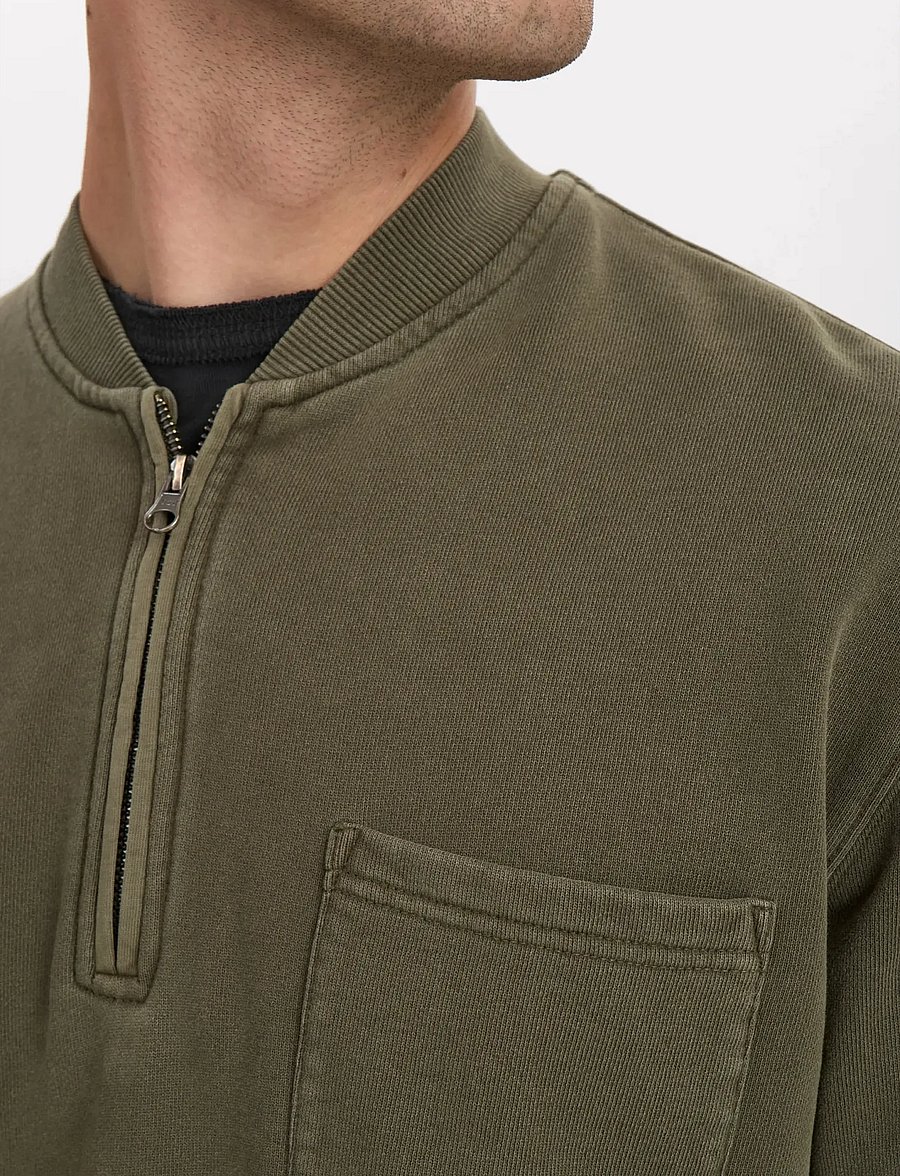 Anerkjendt - AKTONI BASIC HALF ZIP - pullover mit halbem reißverschluss - forest night - 5