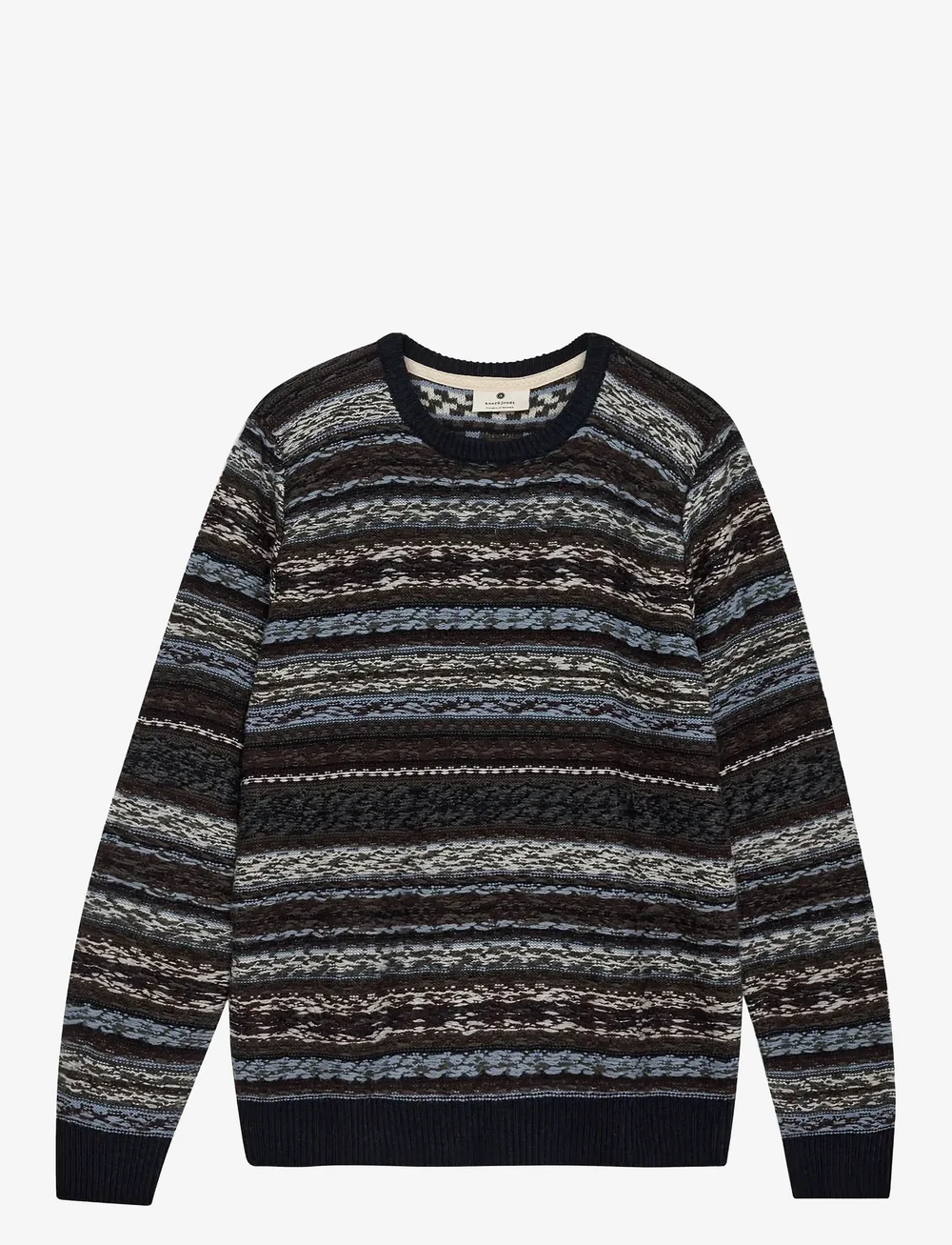 Anerkjendt - AKSUNE REVERSE INKA KNIT - rund hals - sky captain - 1