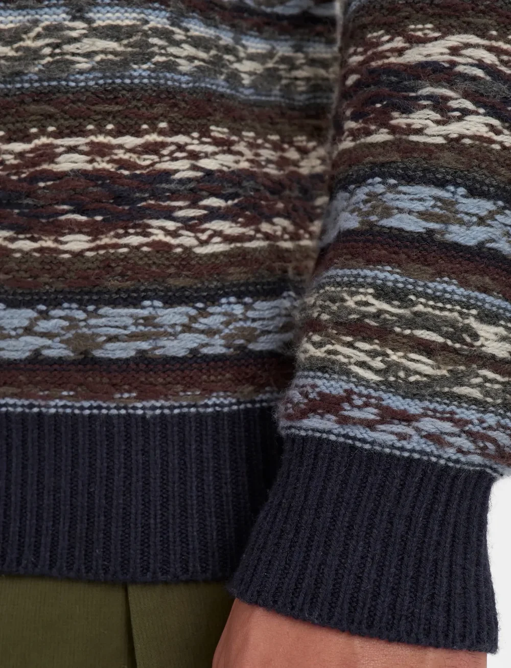 Anerkjendt - AKSUNE REVERSE INKA KNIT - rund hals - sky captain - 5