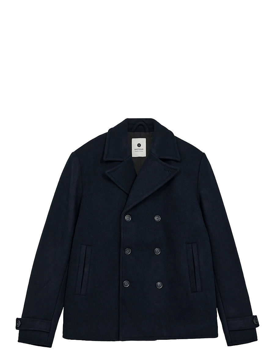 Anerkjendt - AKBØRGE WOOL COAT - winterjacken - sky captain - 1