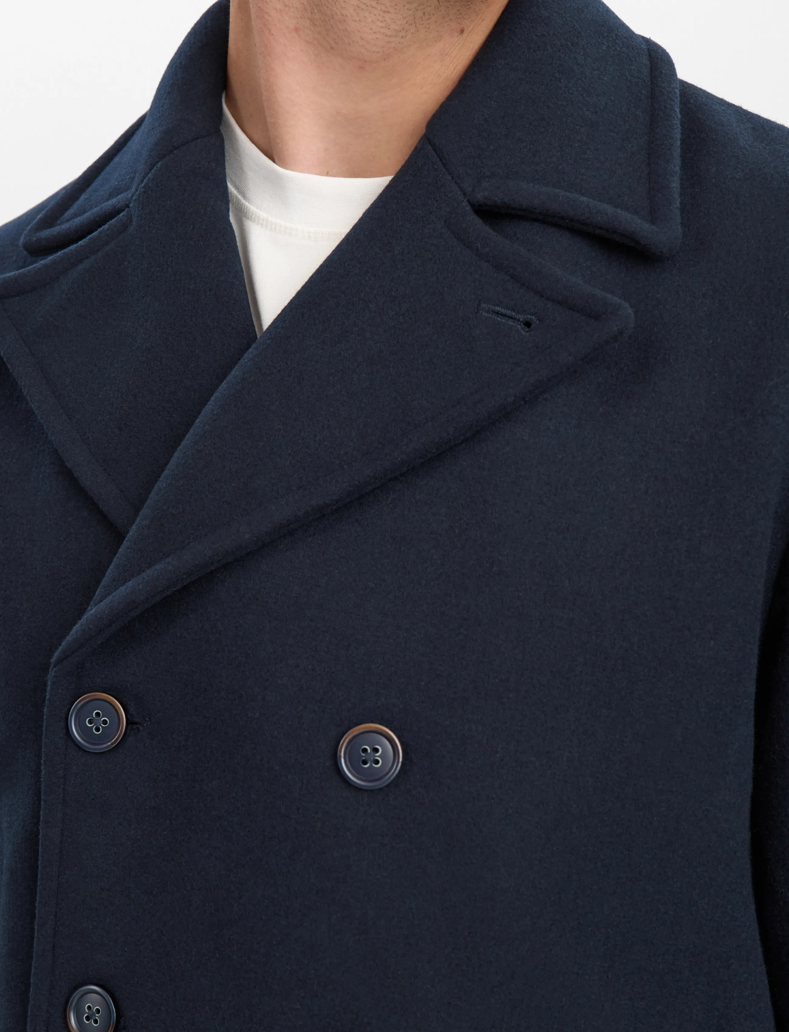 Anerkjendt - AKBØRGE WOOL COAT - winterjacken - sky captain - 4
