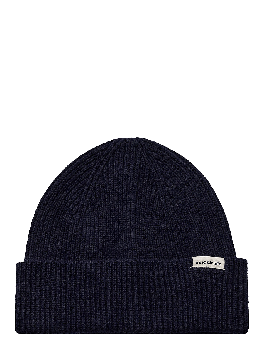 Anerkjendt - AKFELIX MERINO HOOD - mützen - sky captain - 0