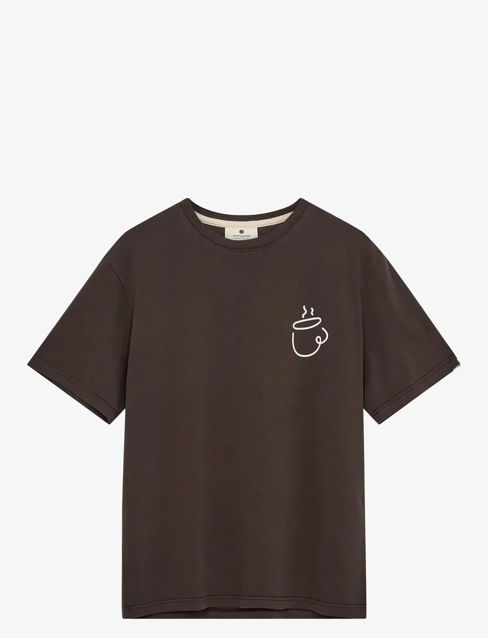 Anerkjendt - AKVILLADS ESPRESSO PRINT S/S TEE - kortærmede t-shirts - mulch - 1