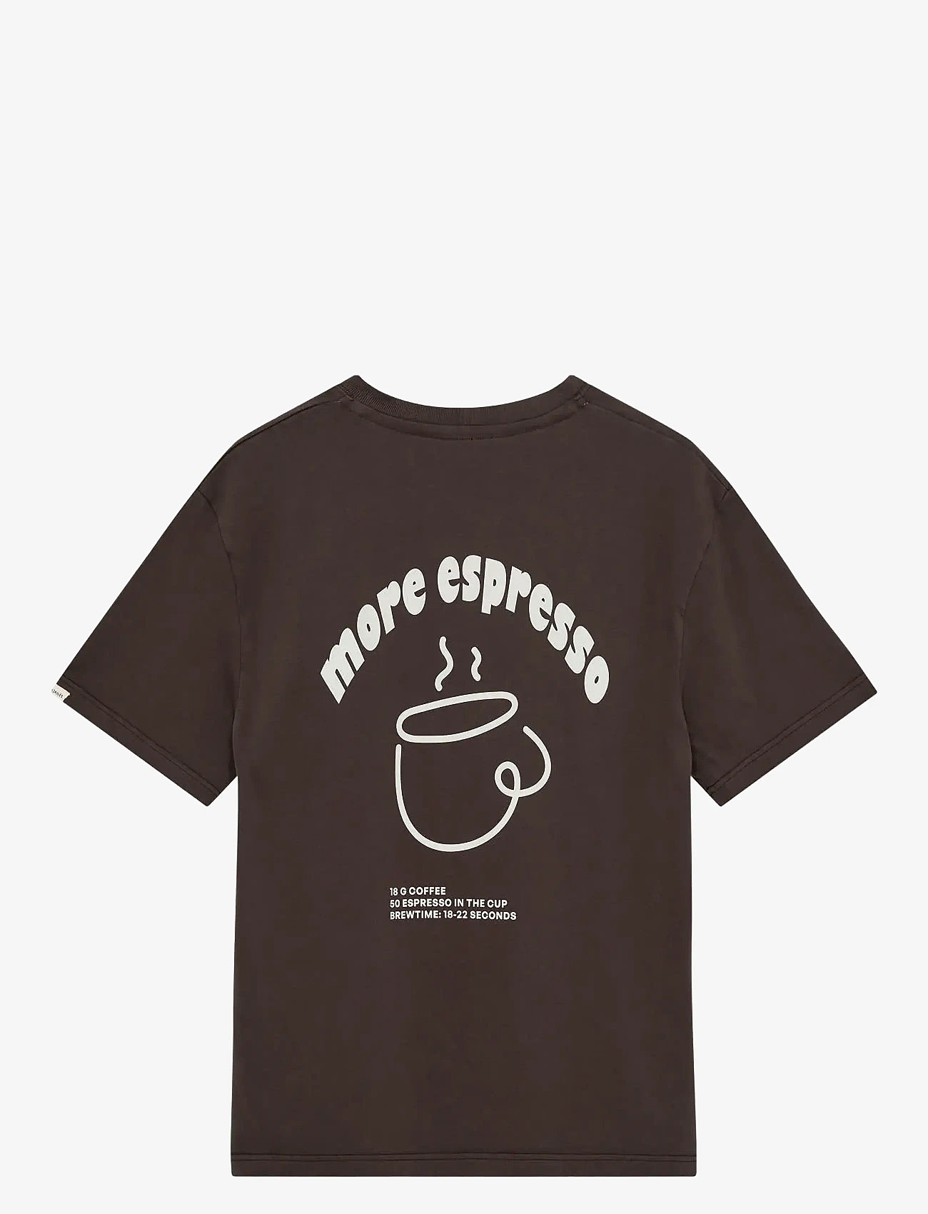 Anerkjendt - AKVILLADS ESPRESSO PRINT S/S TEE - sügisesed riided - mulch - 1