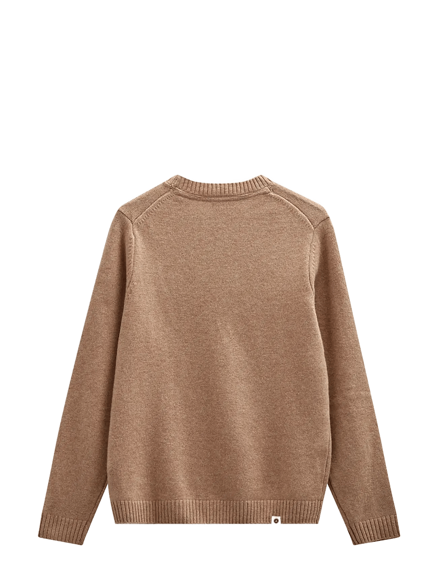 Anerkjendt - AKPETER MERINO WOOL KNIT - rundhals - ermine - 1