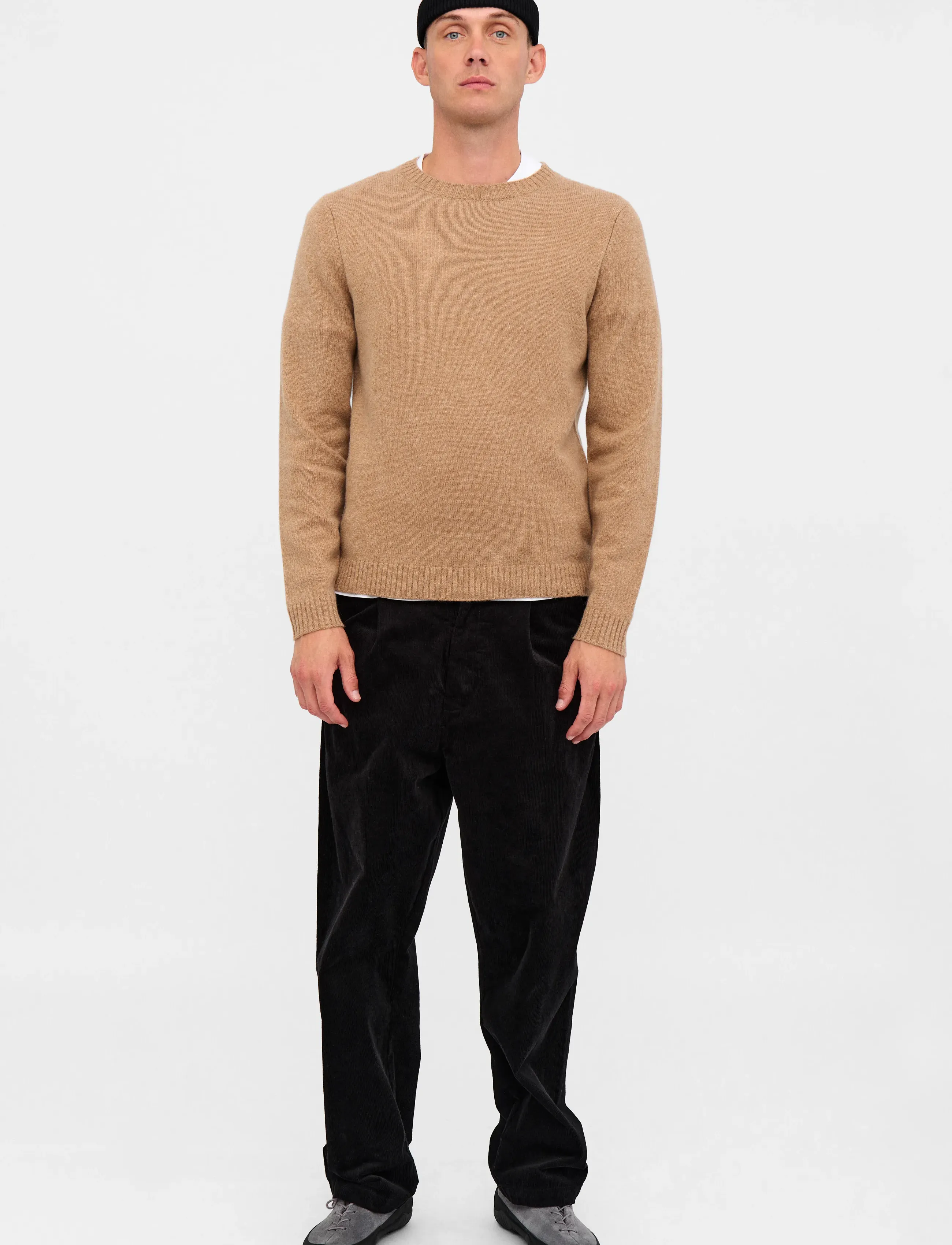 Anerkjendt - AKPETER MERINO WOOL KNIT - rundhals - ermine - 3