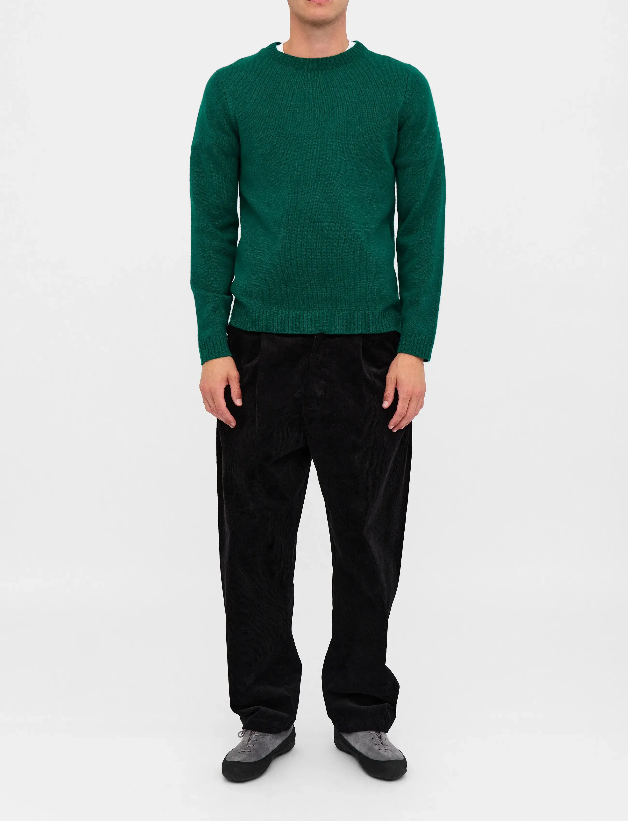 Anerkjendt - AKPETER MERINO WOOL KNIT - round necks - hunter green - 3