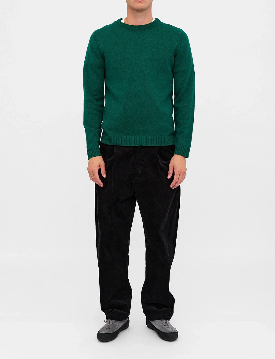 Anerkjendt - AKPETER MERINO WOOL KNIT - round necks - hunter green - 3