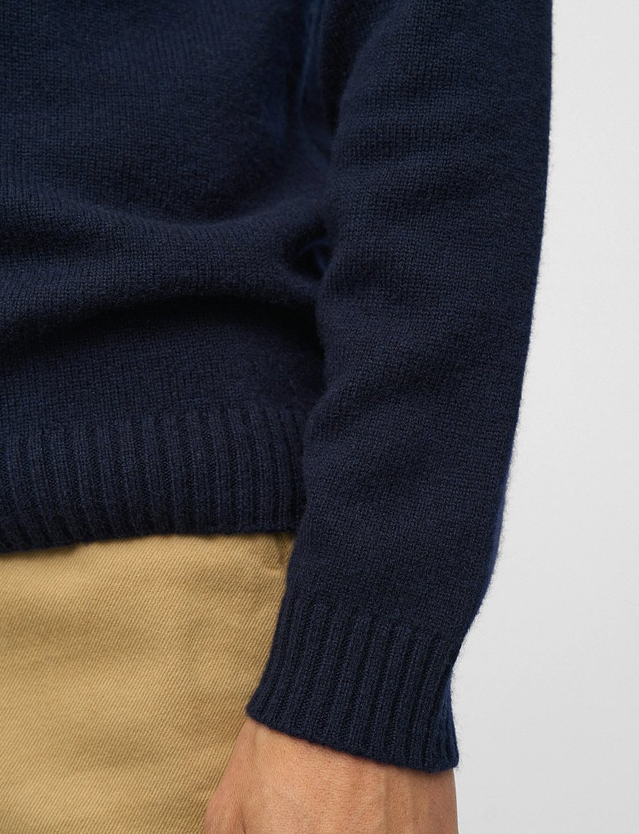 Anerkjendt - AKPETER MERINO WOOL KNIT - rundhals - sky captain - 5