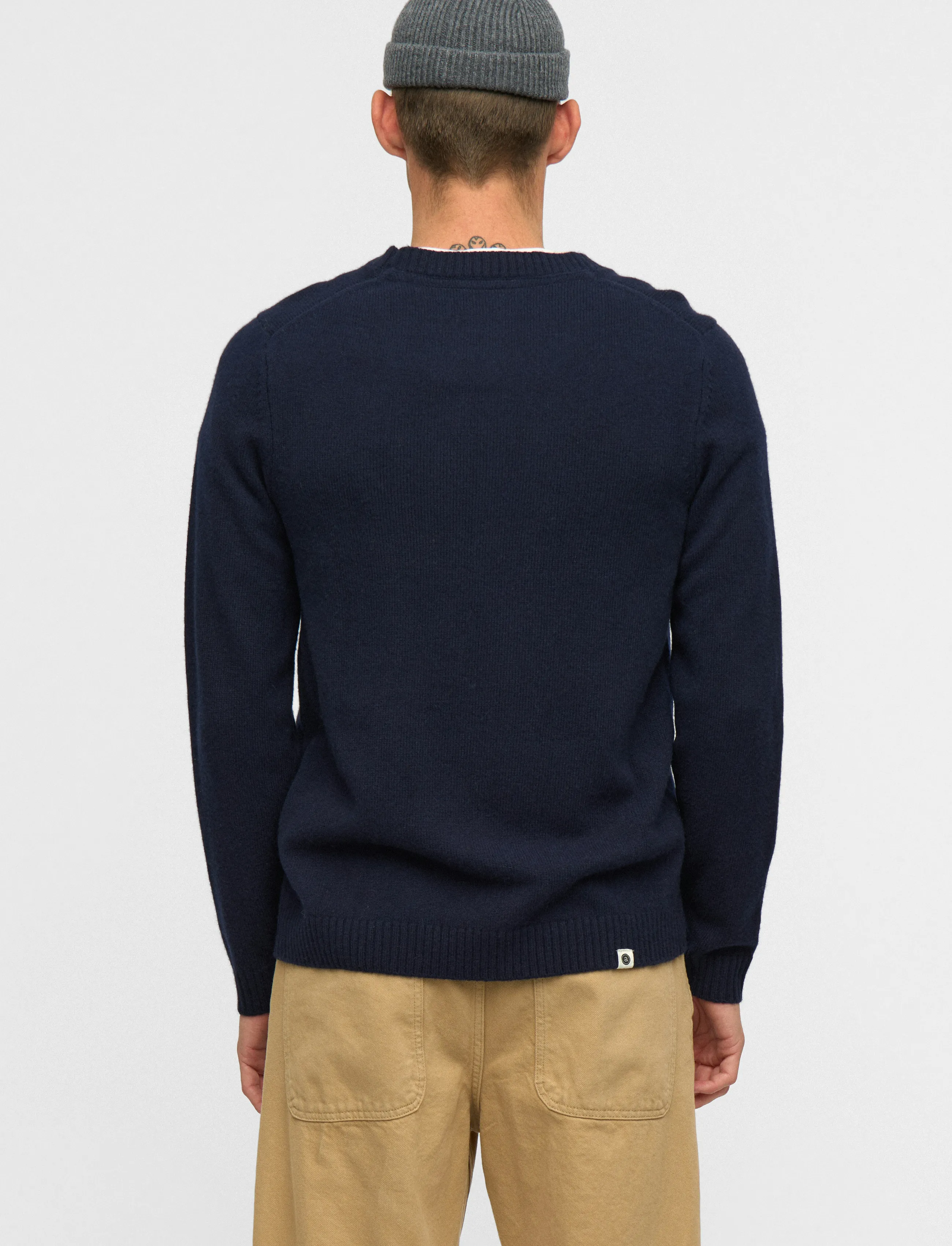 Anerkjendt Akpeter Merino Wool Knit stickade tröjor herr – bild 6