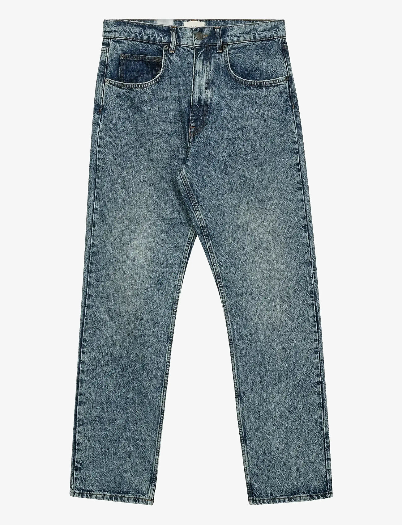 Anerkjendt - AKJUSTIN JEANS - 8006 MB MARBEL - regular jeans - medium blue marble - 1