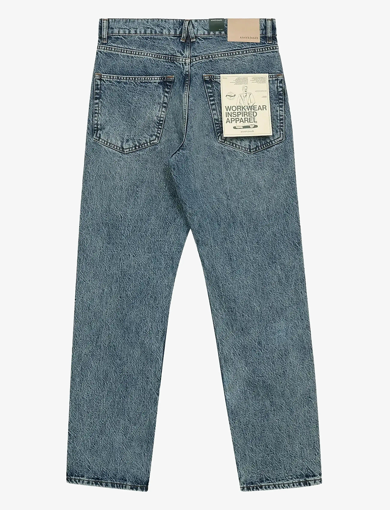 Anerkjendt - AKJUSTIN JEANS - 8006 MB MARBEL - regular jeans - medium blue marble - 2