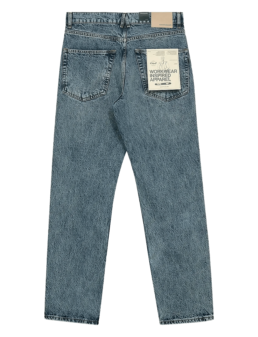 Anerkjendt - AKJUSTIN JEANS - 8006 MB MARBEL - regular jeans - medium blue marble - 2