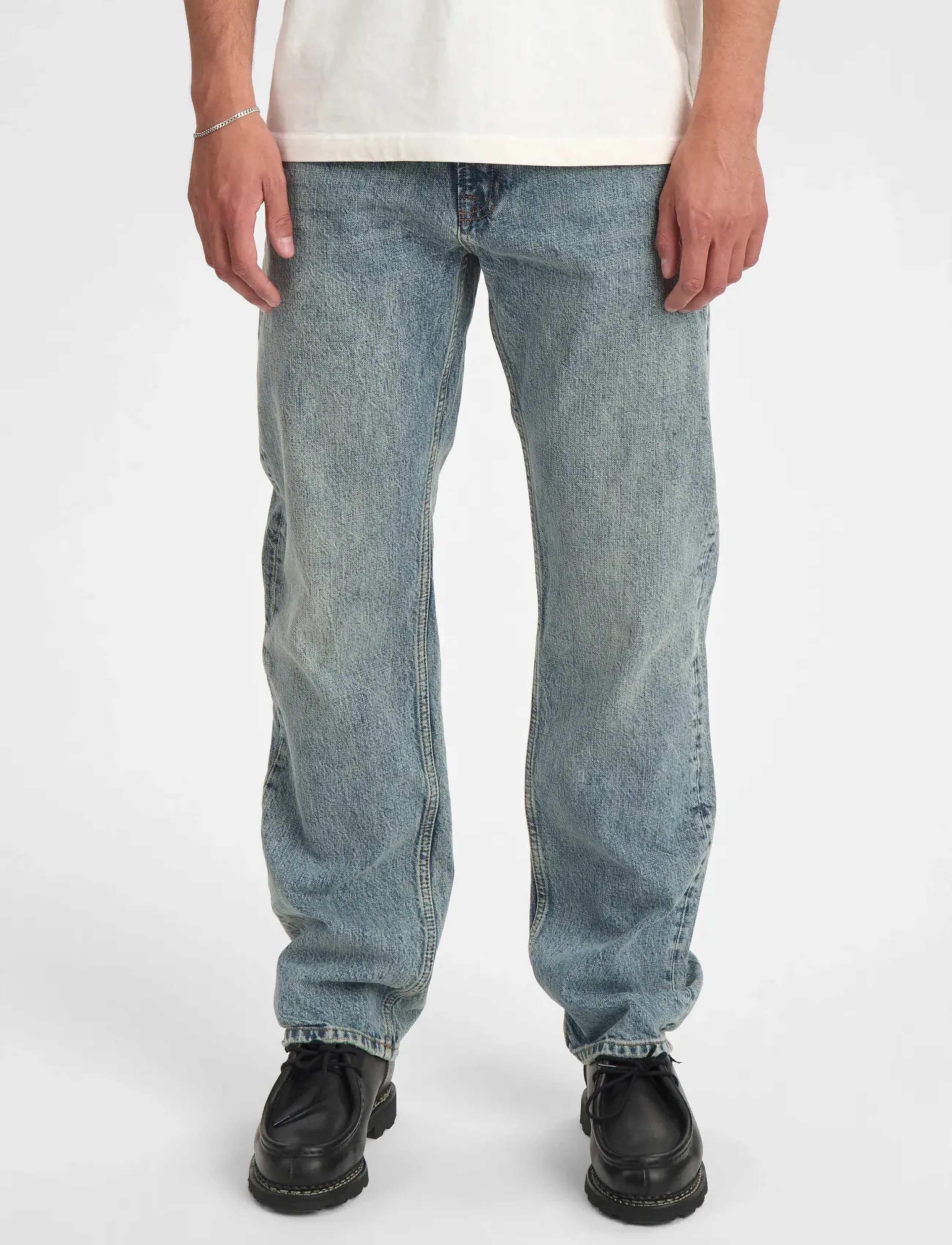 Anerkjendt AKJUSTIN JEANS - 8006 MB MARBEL - Jeans - MEDIUM BLUE MARBLE / blue