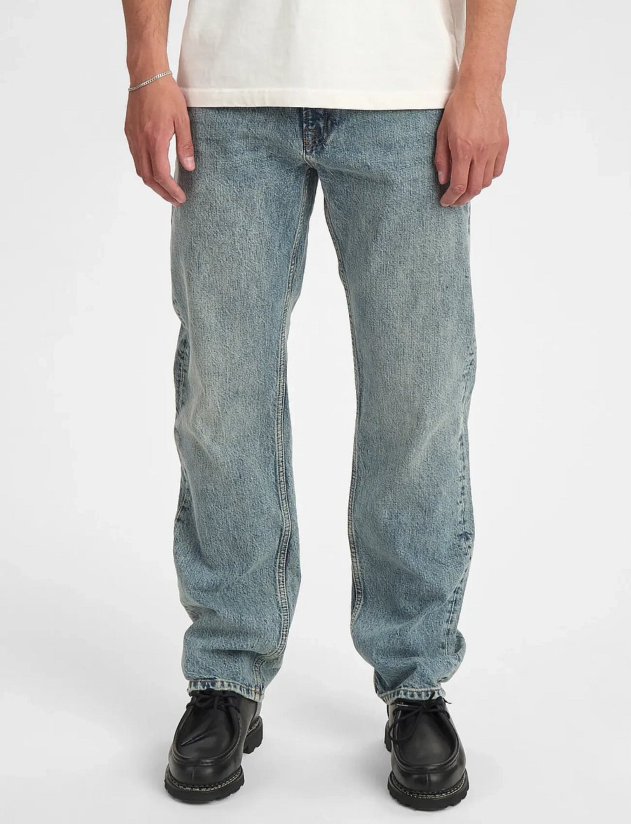 Anerkjendt - AKJUSTIN JEANS - 8006 MB MARBEL - regular jeans - medium blue marble - 0