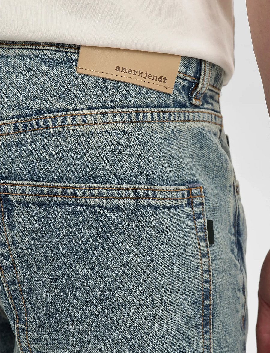 Anerkjendt - AKJUSTIN JEANS - 8006 MB MARBEL - regular jeans - medium blue marble - 5
