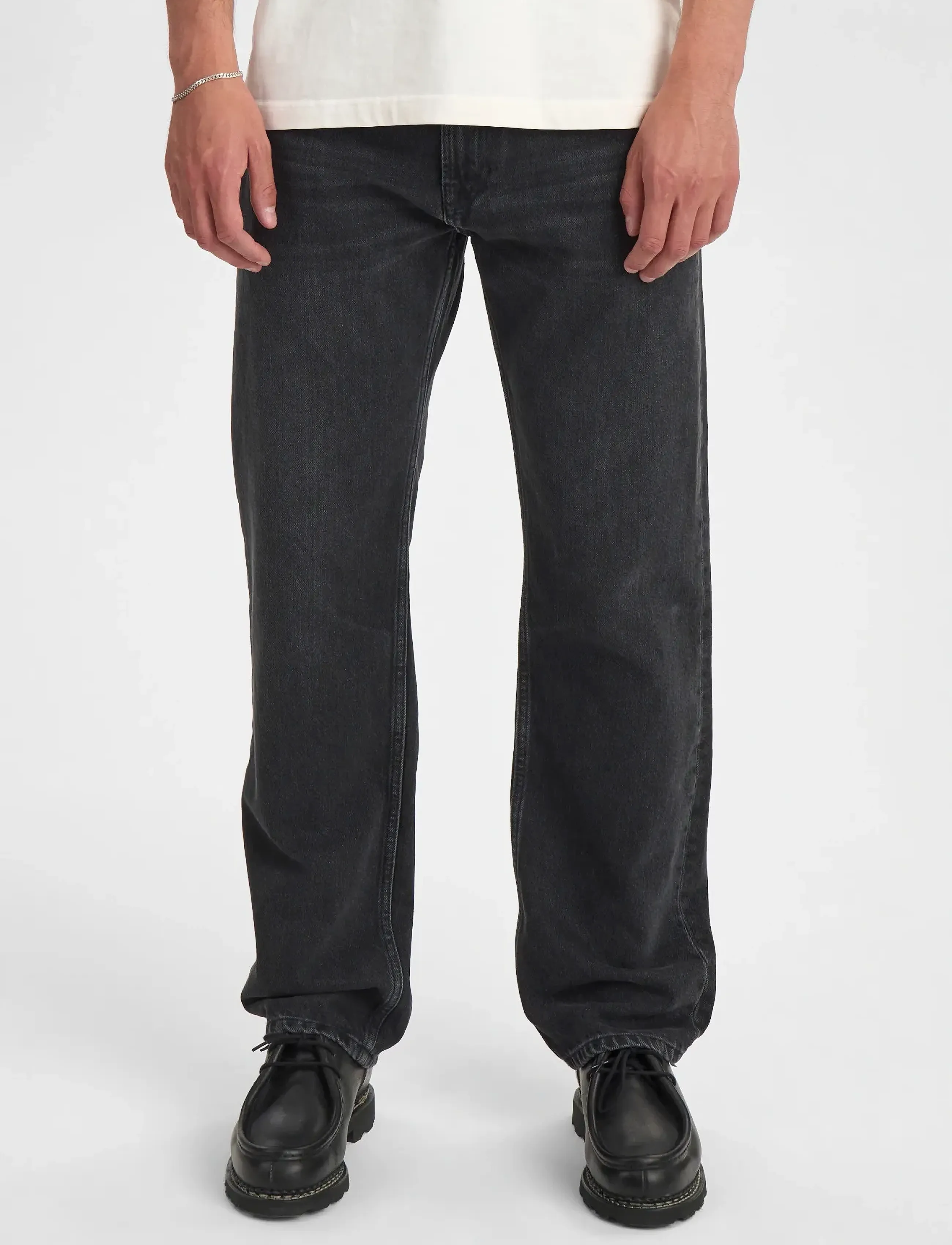 Anerkjendt AKJUSTIN JEANS - 8002 DG SHADOW - Jeans - DARK GREY SHADOW / black